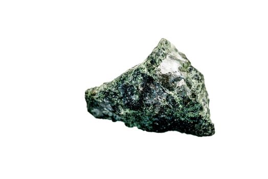 Diopside on a white background