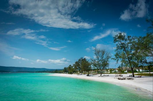 paradise beach in koh rong island near sihanoukville cambodia coast