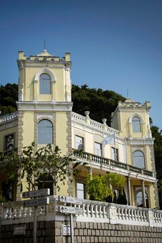 old portuguese colonial architecture mansion in macau  china