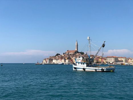Waterfront in Rovinj Croatia