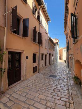 Street in the old town of Rovinj 