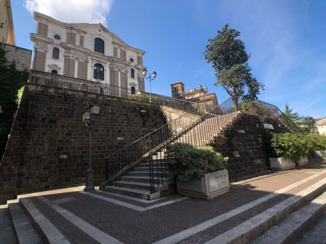Stairs from the Catholic Church Parrocchia di Santa Maria Maggiore 