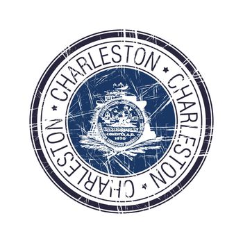City of Charleston, South Carolina vector stamp