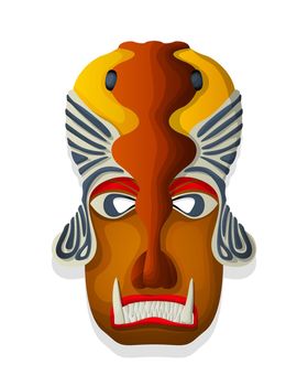 Vector tribal mask 23