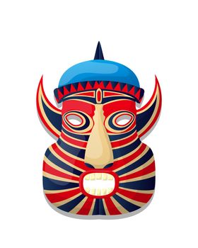 Vector tribal mask 4