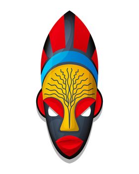 Vector tribal mask 7