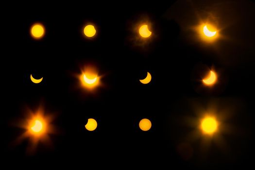 march twenty 2015 solar eclipse sequence and  phases
