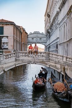 Canals of Venice Italy during summer in Europe,Architecture and landmarks of Venice
