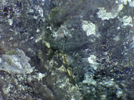 Cordierite stone in a closeup