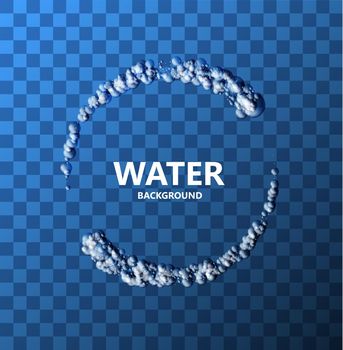 Vector modern creative water background.