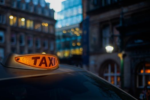 Glowing London Taxi Light