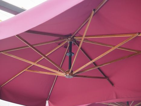 bordeaux red umbrella for alfresco bar
