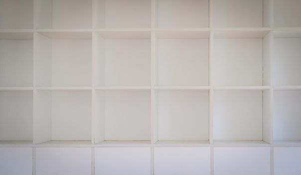 white empty store shelf shelves bookcase bookshelf cabinet 