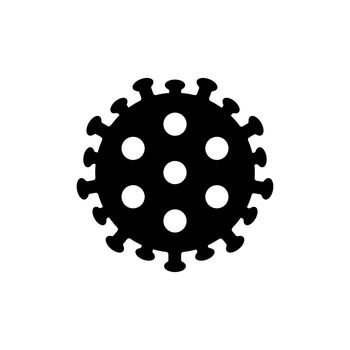 Coronavirus Bacteria 2019-nCoV vector glyph icon