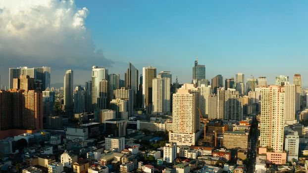 Manila city, the capital of the Philippines.