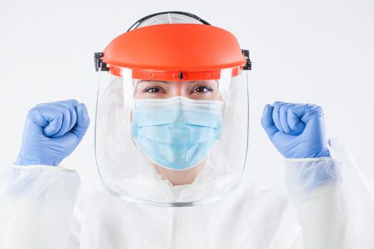 Healthcare professional in personal protective equipment