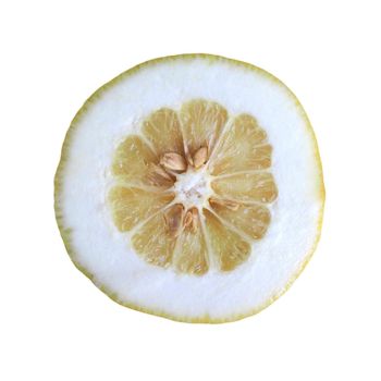 citron citrus fruit food isolated over white