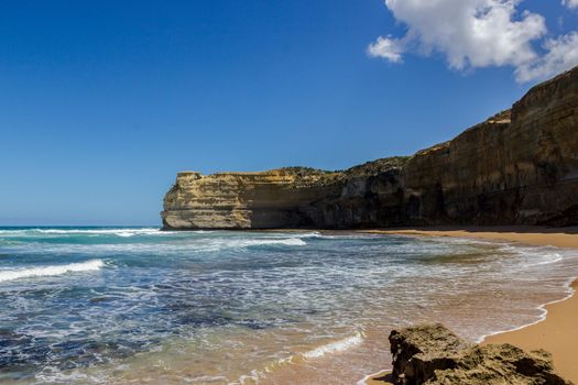 Famous Cliffs at 12 Apostles, Beautiful Scenic Natural Attraction, Great Ocean Road