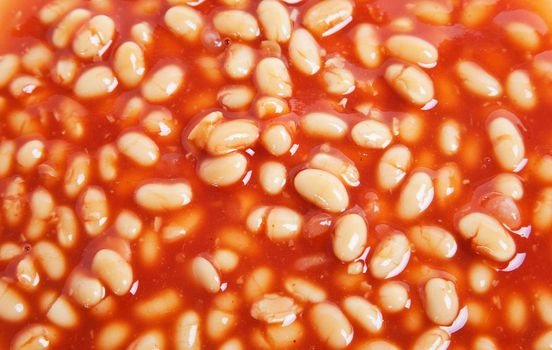 Red Baked Bean Background
