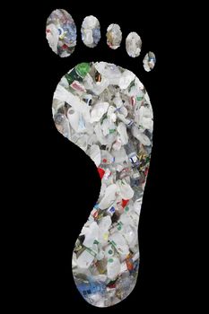 Full Frame Image Of Used Plastic Bottles