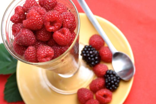 Raspberry dessert