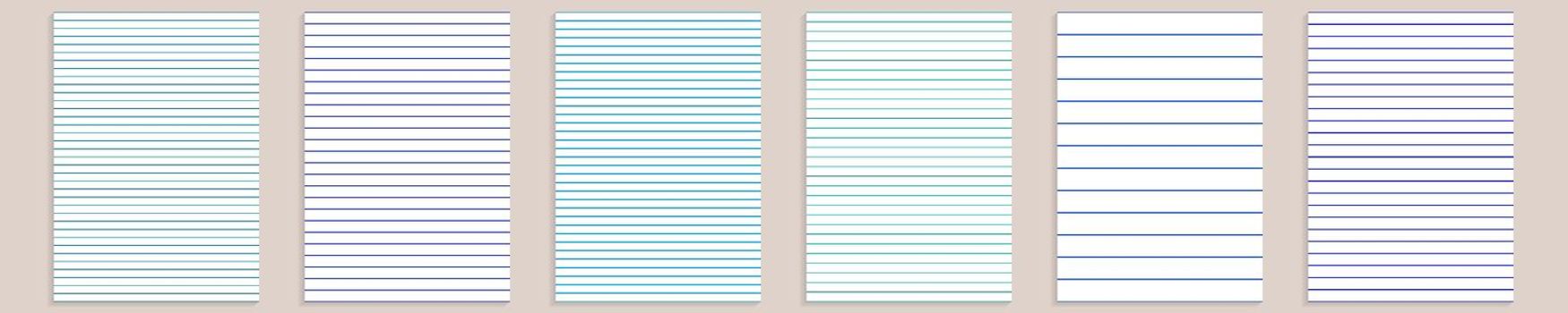 Grid paper set. Abstract striped background with color graph. Geometric pattern for school, wallpaper, textures, notebook. Lined blank A4 isolated on transparent background. Millimeter graph grid.