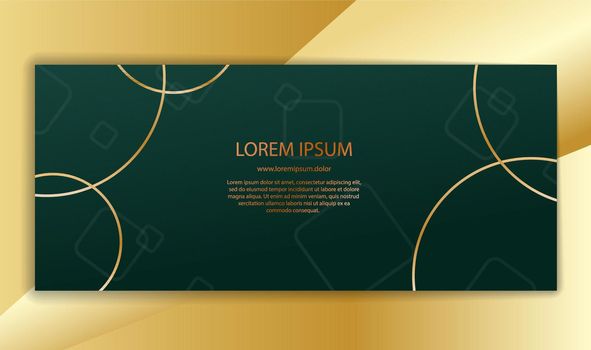 banner with geometric shapes. Color vector illustration for printed products, banners, posters, flyers, posters and title pages