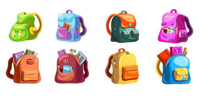 Cartoon primary schoolbags set