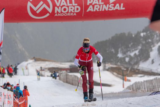 KREUZER Victoria SUI in the finish line ISMF WC Championships Comapedrosa Andorra 2021 Vertical Race.