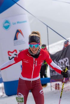 KREUZER Victoria SUI in the finish line ISMF WC Championships Comapedrosa Andorra 2021 Vertical Race.