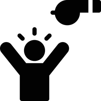 employee celebration vector glyph flat icon