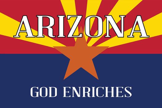 Arizona State Motto Flag