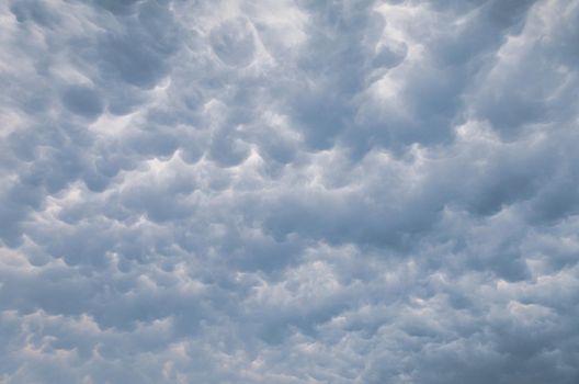 Mammatus clouds background