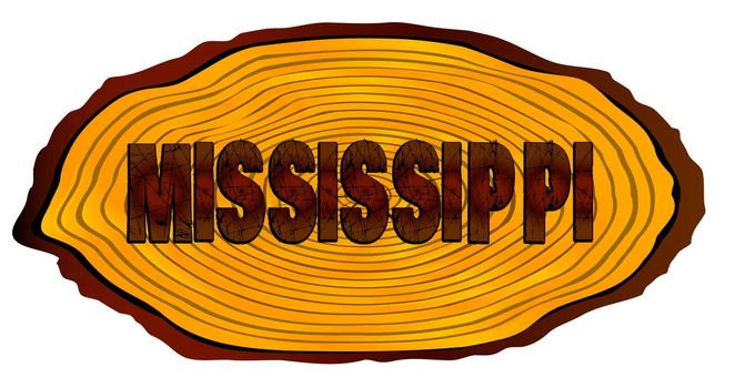 Mississippi Log Sign