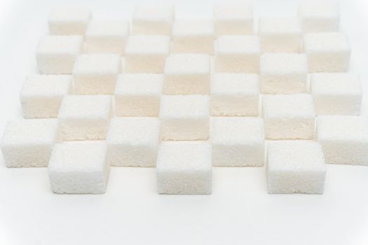 sugar cubes staggered Glucose refined food ingredient