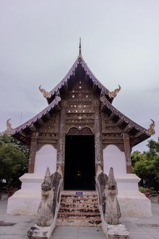 Wat phan tao is a beautiful wooden temple in chiang mai.