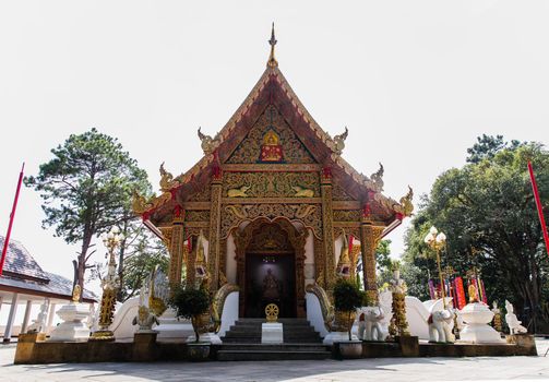 Phra That Doi Tung temple (Wat Phra That Doi Tung). 