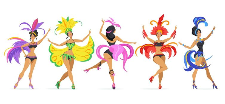 Samba female dancer set