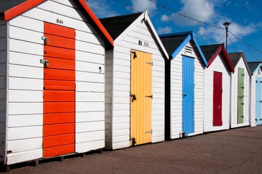 Colorful Beach huts
