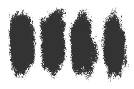 abstract ink splatter grunge set of four