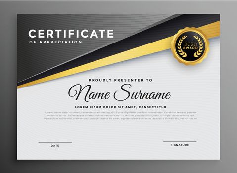 stylish certificate template for multipurpose use