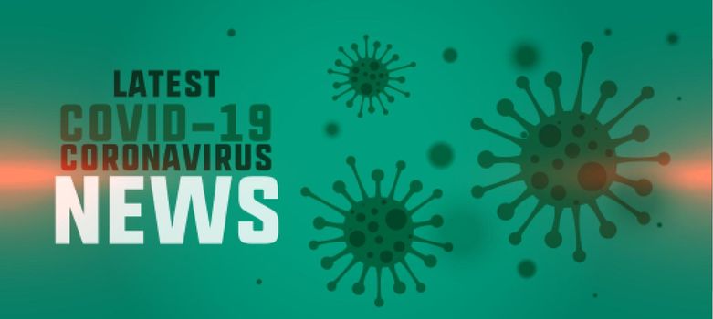 novel coronavirus latest news and updates banner concept