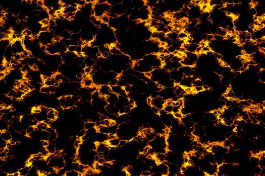 lava flame break out glow mineral texture on black marble luxury