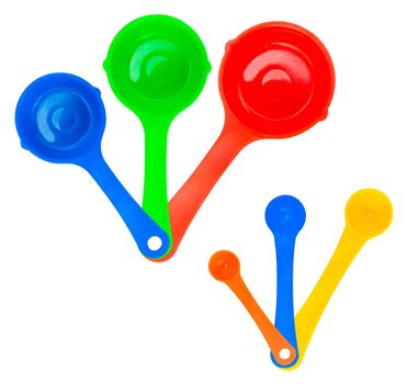 Set Of Isolated Measuring Spoons