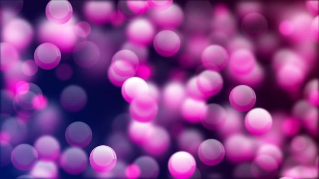 Background with nice flying pink bubbles 3D rendering