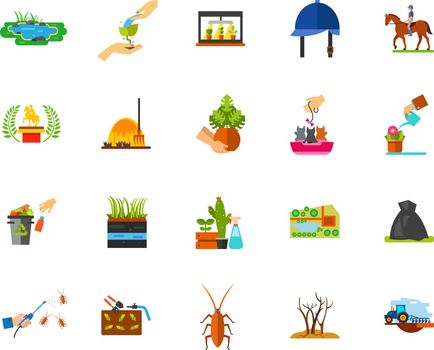 Horticulture icon set