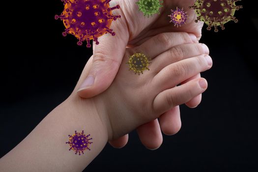 COVID-19 coronavirus prevention and quarantine concept poster 