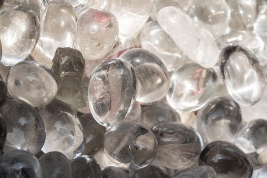 Rough crystal of smoky quartz gemstone