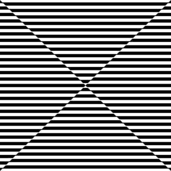 Abstract black horizontal line pattern mirage on white background.