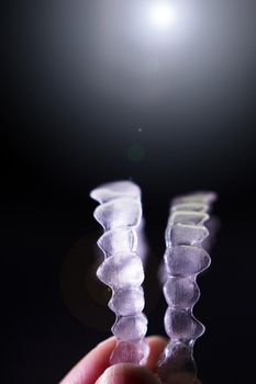 Transparent ferule retainer teeth alignment